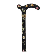 Load image into Gallery viewer, Classic Canes 纖巧可調高度拐杖 ﹣ 黑花 |  英國 | HOHOLIFE好好生活