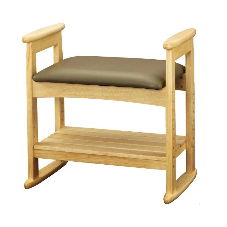 實木高扶手換鞋凳 - 玄關著鞋凳 | Hardwood Stool with High Handle | HOHOLIFE好好生活