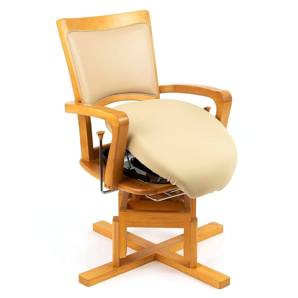 【日本製】日本製自立轉椅｜免搬移360°旋轉｜實木扶手樂齡椅 Pitatto Chair Assist - HOHOLIFE好好生活