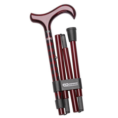 Ossenberg碳纖維可摺式拐杖 - 酒紅色 | 德國 | HOHOLIFE好好生活