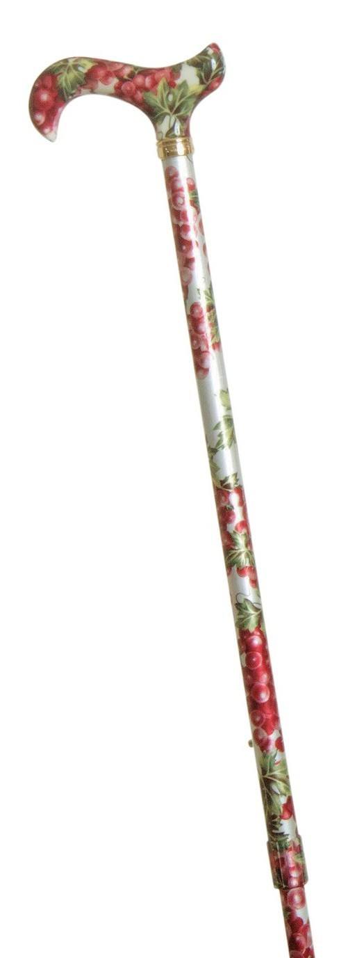 Classic Canes 可調高度拐杖 (鮮花系列）- 紅葡萄 | 手杖摺疊式拐杖專門店香港 | HOHOLIFE好好生活 