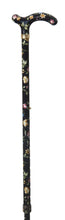 將圖片載入圖庫檢視器 Classic Canes 纖巧可調高度拐杖 ﹣ 黑花 |  英國 | HOHOLIFE好好生活
