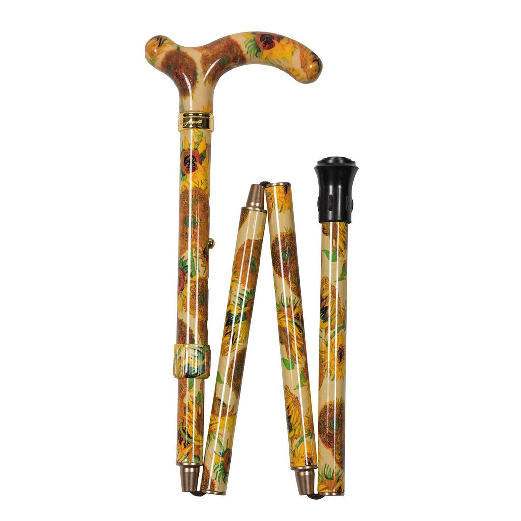 Classic Canes Folding National Gallery Petite Cane, Sunflowers - HOHOLIFE