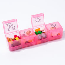 Load image into Gallery viewer, 7 Days 28 Compartments Rainbow Pill Organizer
