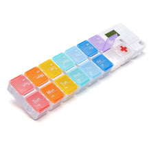 Load image into Gallery viewer, 15 Compartments Rainbow Smart Pill Box
