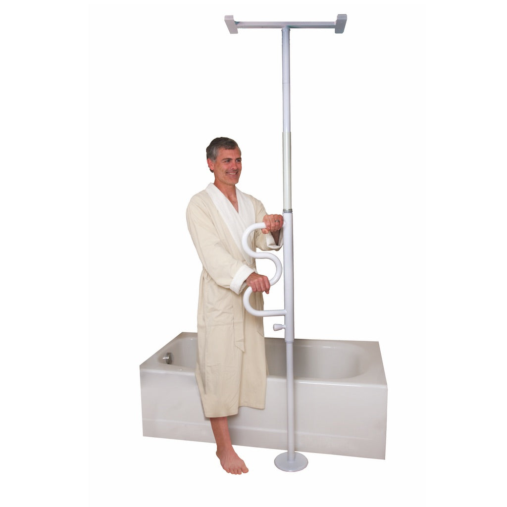 Stander Security Pole & Curve Grab Bar