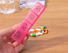 Load image into Gallery viewer, 7 Days 28 Compartments Rainbow Pill Organizer
