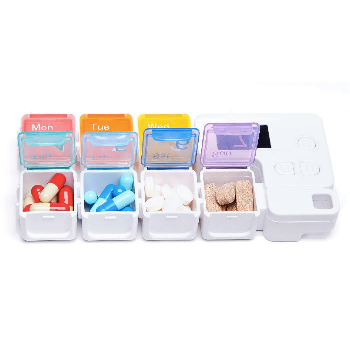 7格彩虹響鬧提示藥盒 - 智能提醒樂齡科技 | 7 Compartments Rainbow Smart Pill Box | HOHOLIFE好好生活