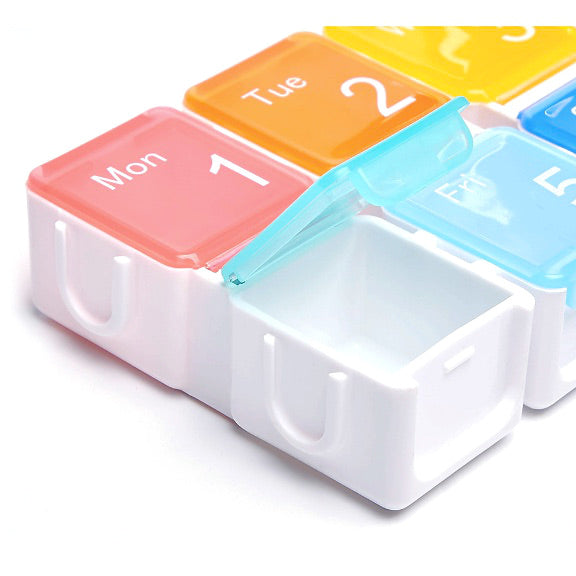 7格彩虹響鬧提示藥盒 - 智能提醒樂齡科技 | 7 Compartments Rainbow Smart Pill Box | HOHOLIFE好好生活