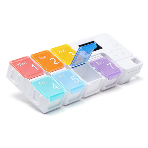 7格彩虹響鬧提示藥盒 - 智能提醒樂齡科技 | 7 Compartments Rainbow Smart Pill Box | HOHOLIFE好好生活