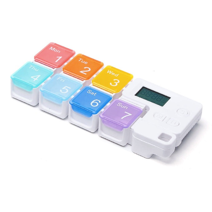 7格彩虹響鬧提示藥盒 - 智能提醒樂齡科技 | 7 Compartments Rainbow Smart Pill Box | HOHOLIFE好好生活